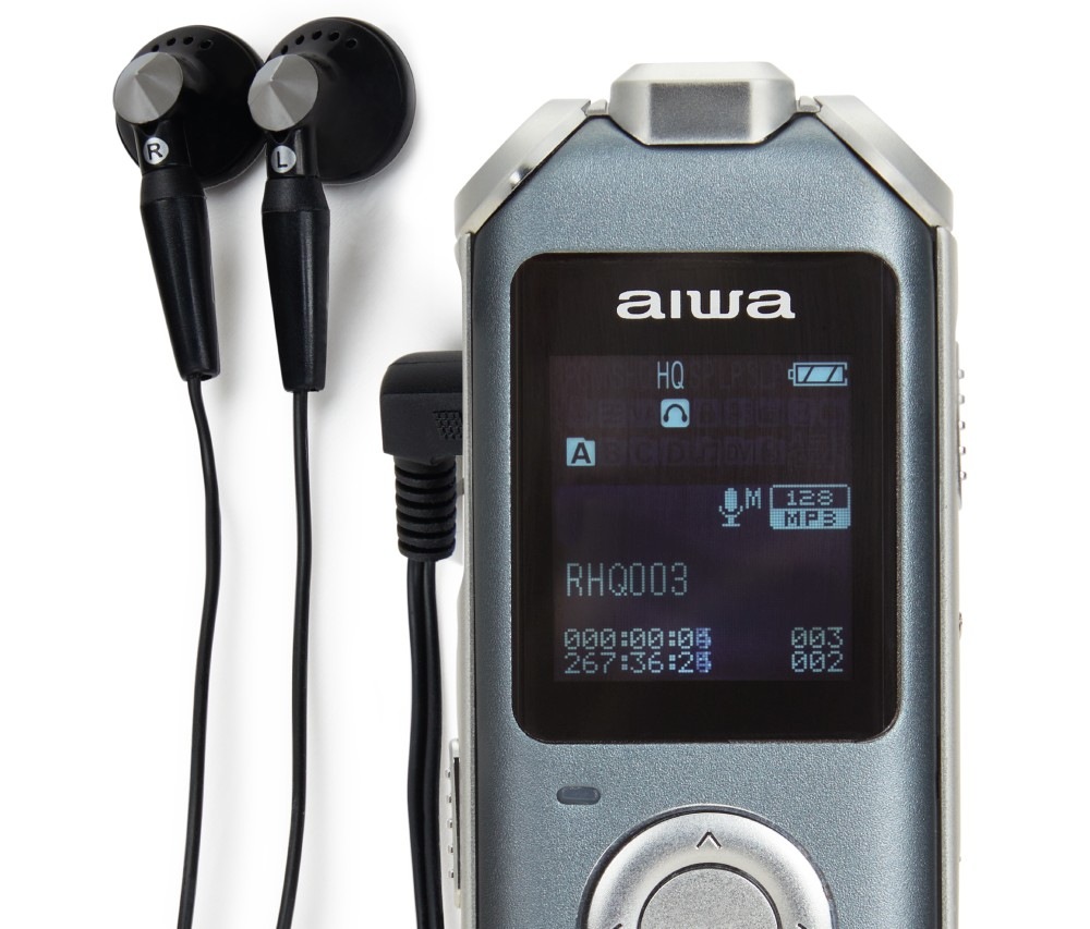 Diktafon AIWA DVR-M700 šedý Diktafon Aiwa DVR-M700