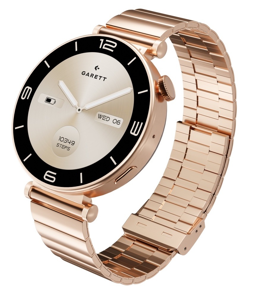 Chytré hodinky Garett Rose Solid steel rose gold Chytré hodinky Garett Rose Solid steel rose gold