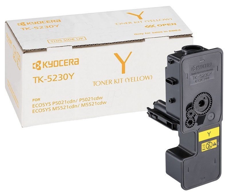 Toner Kyocera TK-5230Y, 1T02R9ANL0, 2200str. žlutý