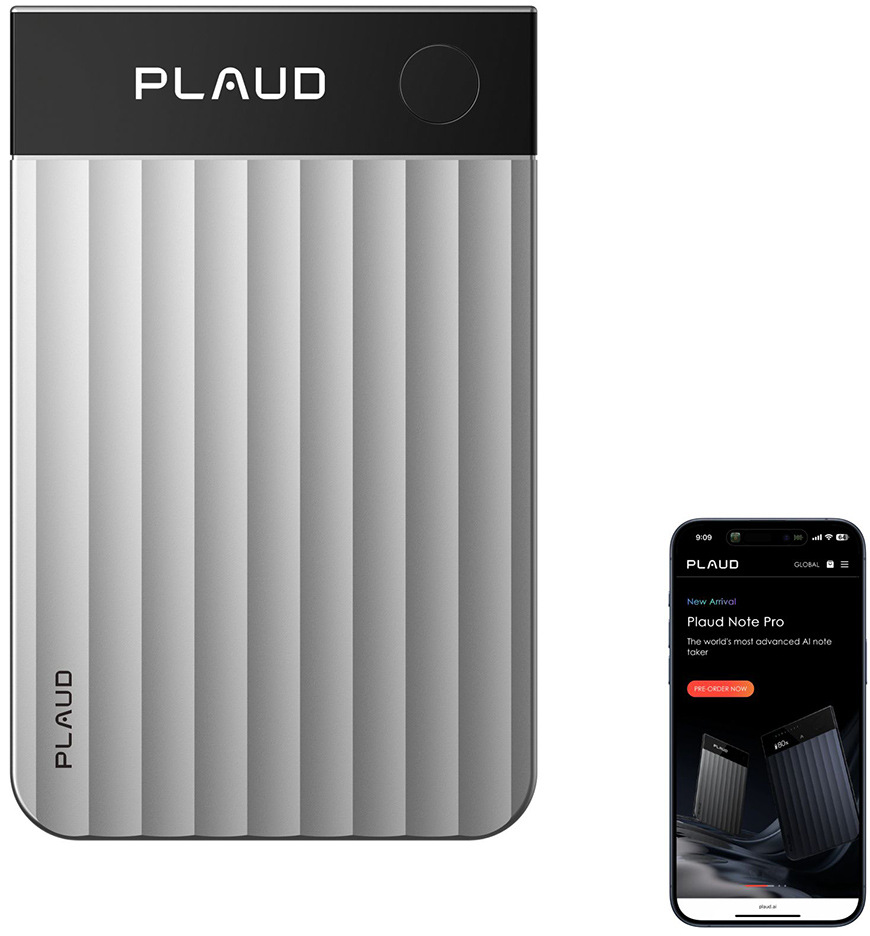 Diktafon Plaud Note PRO, stříbrný