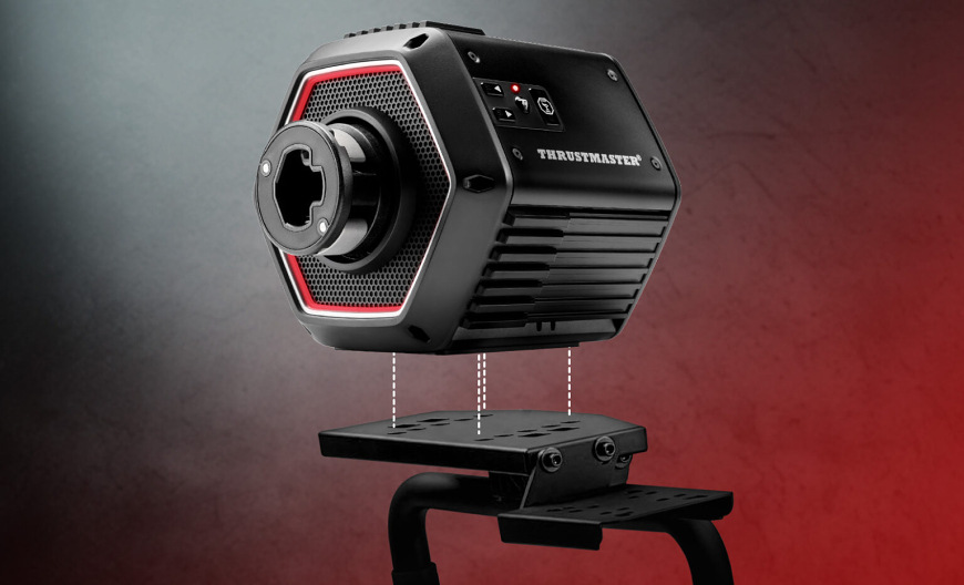 Základna Thrustmaster T818 Black Edition Direct Drive černá Základna upevněná na držáku simulátoru