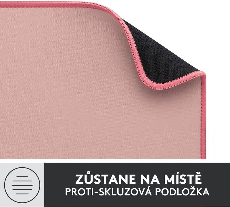 Podložka pod klávesnici a myš Logitech Desk Mat Studio Series. 30 x 70 cm růžová Podložka pod klávesnici a myš Logitech Desk Mat Studio Series. 30 x 70 cm růžová