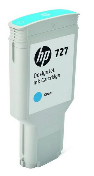 Inkoustová náplň HP 727, 300 ml azurová HP 727, 300 ml - azurová (F9J76A)