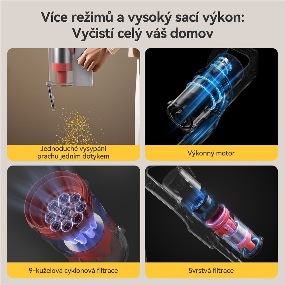 Tyčový vysavač Deerma DEM-T20W bílý