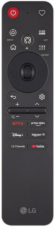 Chytrý ovladač LG s hlasovým ovládáním k televizi LG..