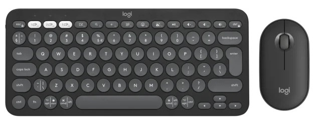 Klávesnice s myší Logitech Pebble 2 Combo, US INT'L grafitová