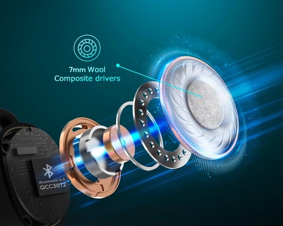 Sluchátka EarFun Free Pro 3 modrá Sluchátka EarFun Free Pro 3 modrá