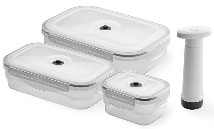 Sada vakuových dóz Compactor AspiFresh ACC922, 3 ks