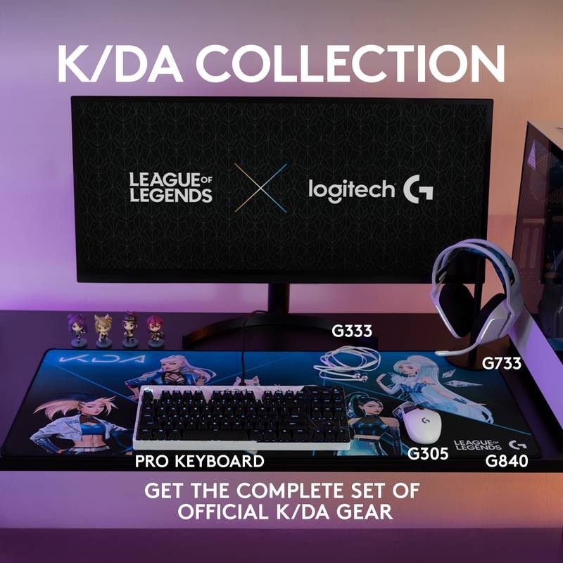  Logitech Gaming G840 XL K/DA