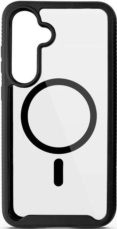 Kryt na mobil Spello by Epico Mag+ Rugged na Samsung Galaxy S24+/S25+ - černý/průhledný