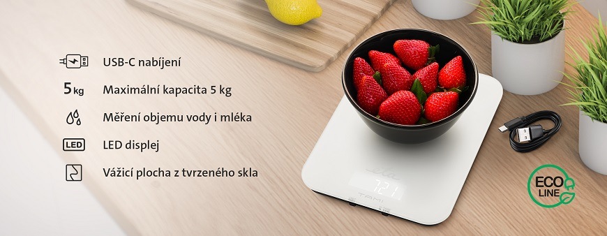 Kuchyňská váha ETA Tami s USB nabíjením