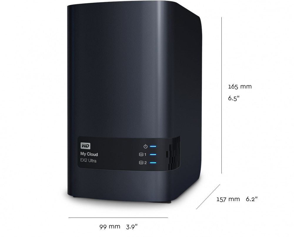 Datové úložiště (NAS) Western Digital My Cloud EX2 Ultra 6TB černé