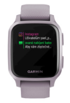 Chytré hodinky Garmin Venu Sq - Light Gold/White Band