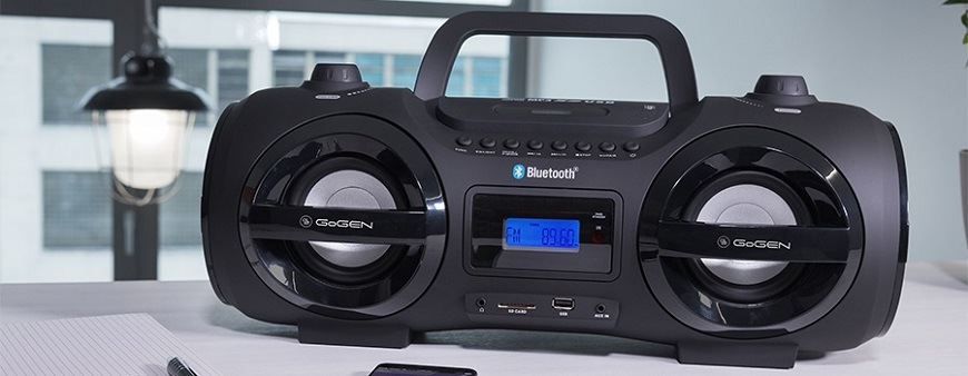Radiopřijímač s CD GoGEN CDM425SUBT černý/stříbrný Radiopřijímač s CD GoGEN CDM425SUBT černý/stříbrný