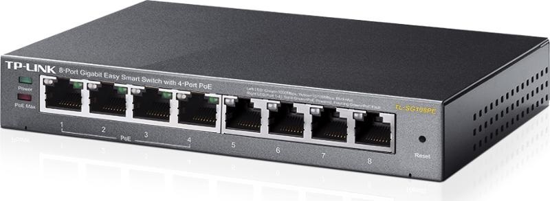 Switch TP-Link TL-SG108PE černý