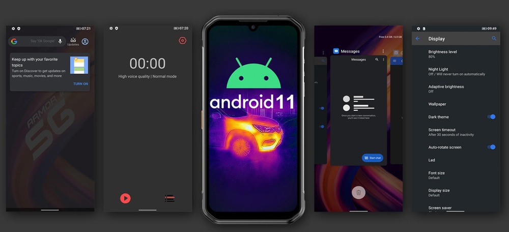 Mobilní telefon UleFone Armor 11T 5G černý UleFone Armor 11T 5G