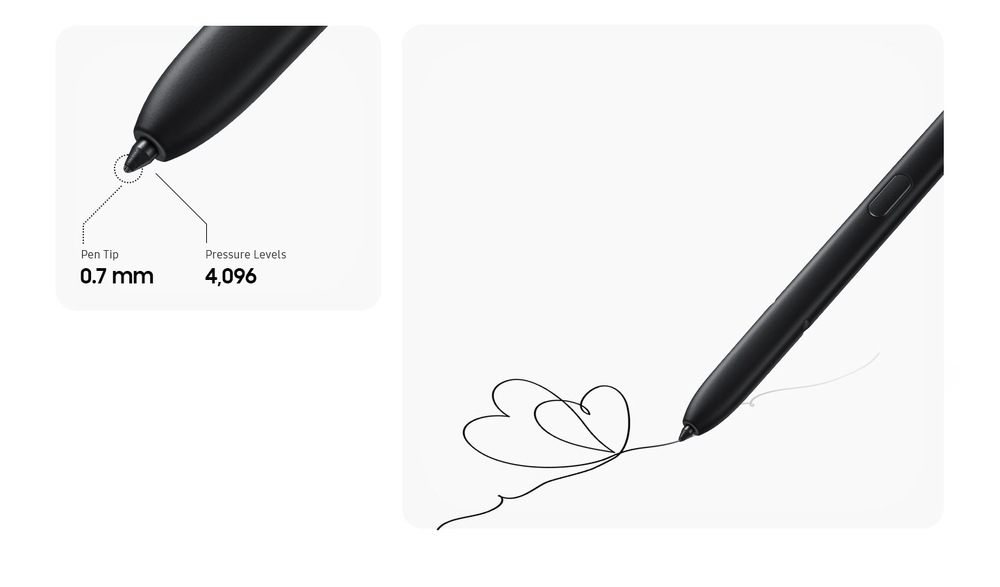 Stylus Samsung S Pen pro Galaxy S22 Ultra černý/červený