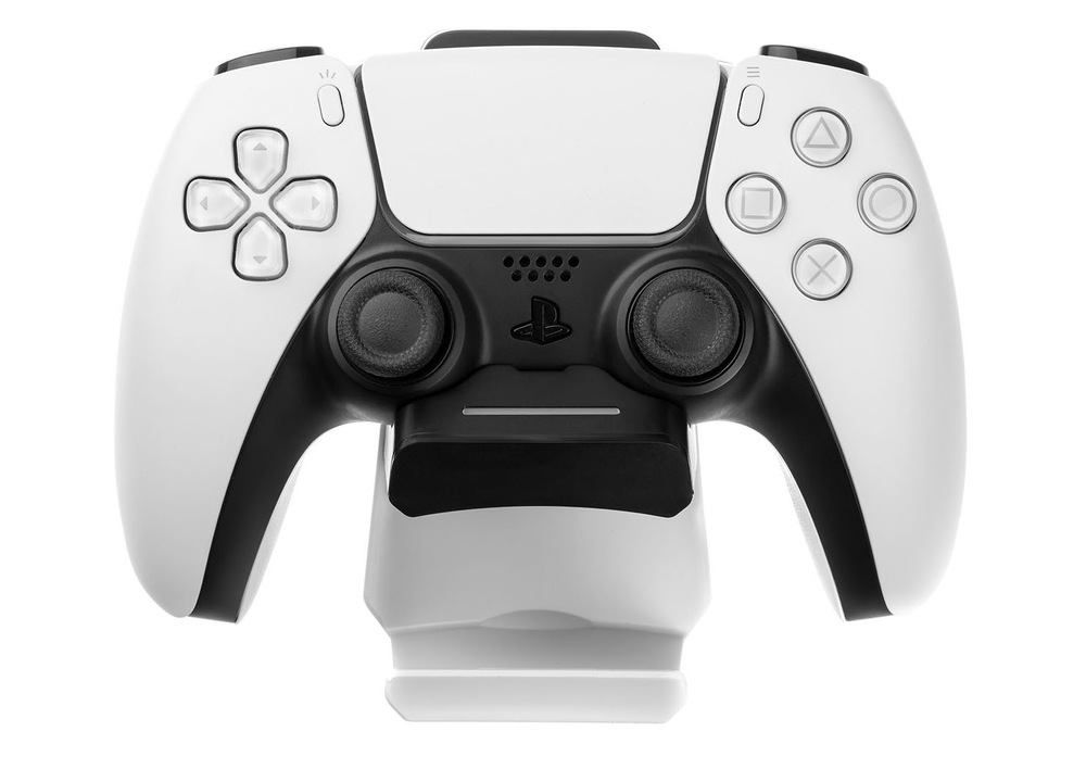Dokovací stanice FIXED pro ovladač DualSense PlayStation 5 s hákem pro sluchátka černá/bílá FIXED Multifunkční dokovací sanice pro PS5