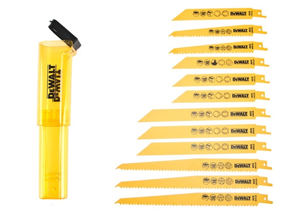 Sada pilových plátků Dewalt DT2445 (12 ks) Sada pilových plátků Dewalt DT2445-QZ 12 dílů