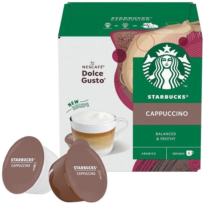 Kapsle pro espressa Starbucks Dolce Gusto® CAPPUCCINO (12 ks)