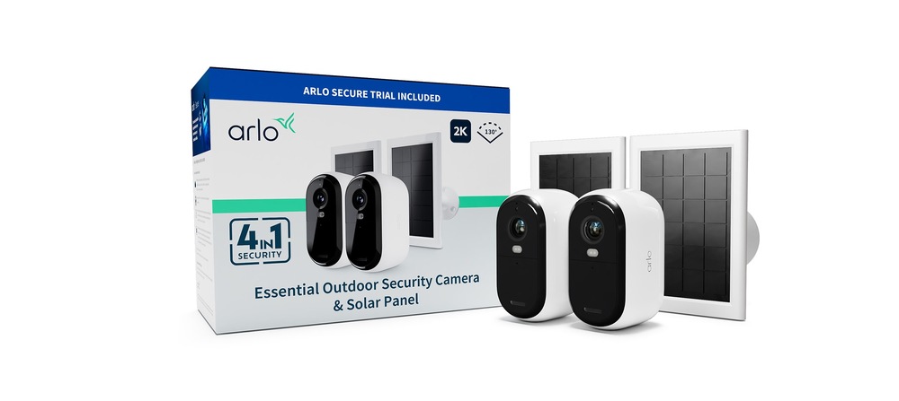 IP kamera Arlo Essential Gen.2 Bundle 2K Outdoor Security, 2 ks + 2 ks solární panel bílá IP kamera Arlo Essential Gen.2 Bundle 2K Outdoor Security, 2 ks + 2 ks solární panel bílá