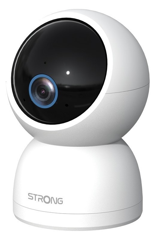 IP kamera Strong SHC05IR0-W, vnitřní, 2880×1620, IR přísvit, 360° otáčení, mikrofon, Wi-Fi, USB-C, micro SD bílá