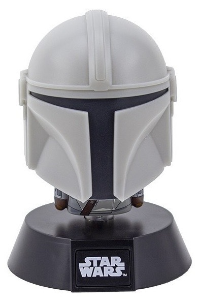 Dekorativní LED Paladone Icon Light Mandalorian šedé