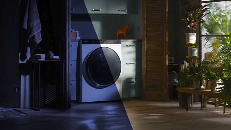 Pračka se sušičkou Haier SuperDrum HWD100BD1499U1N bílá
