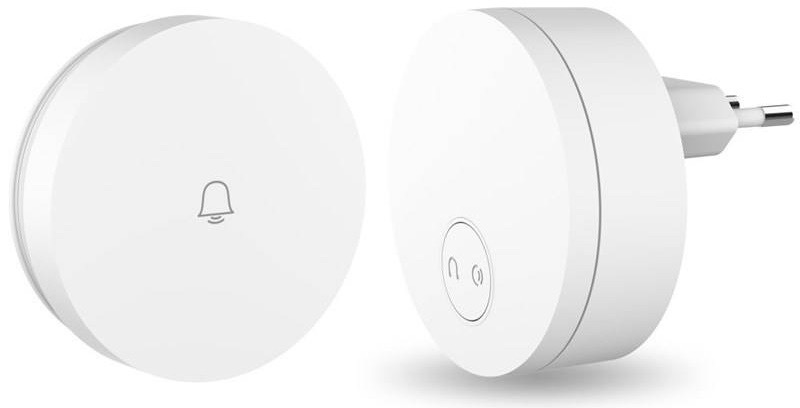 Zvonek bezdrátový IMMAX NEO LITE SMART, piezoelektrický, TUYA bílý