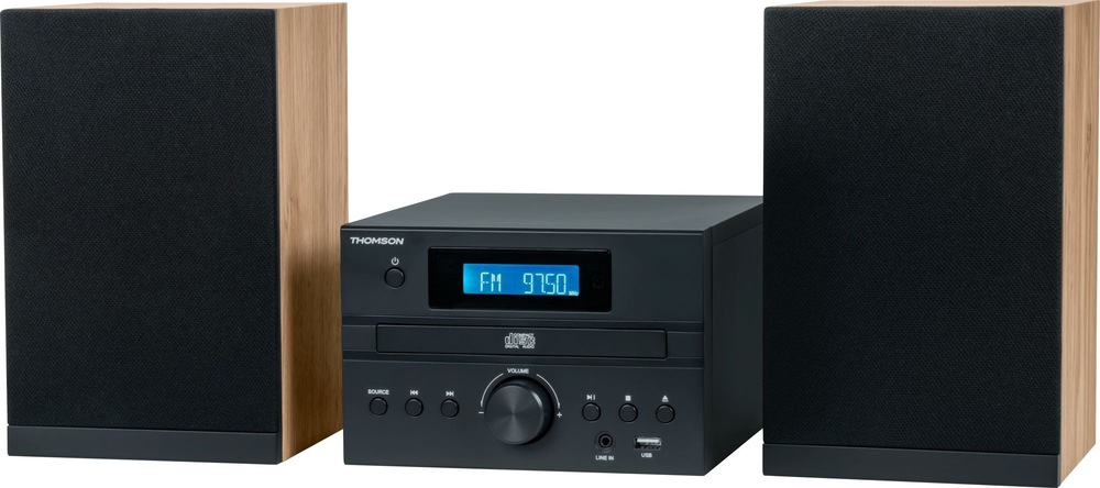 Mikrosystém Thomson MIC123BT černý/hnědý