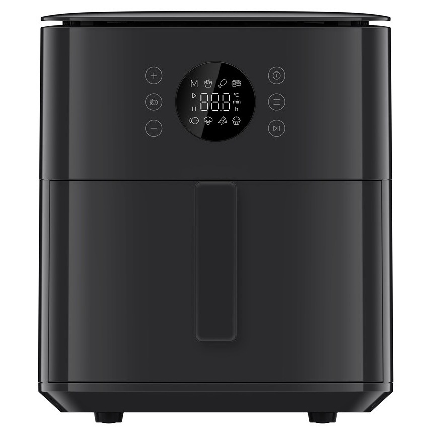 Fritéza horkovzdušná Xiaomi Air Fryer 6,5 l Black MAF-W6501 černá Horkovzdušná fritéza z čelního pohledu