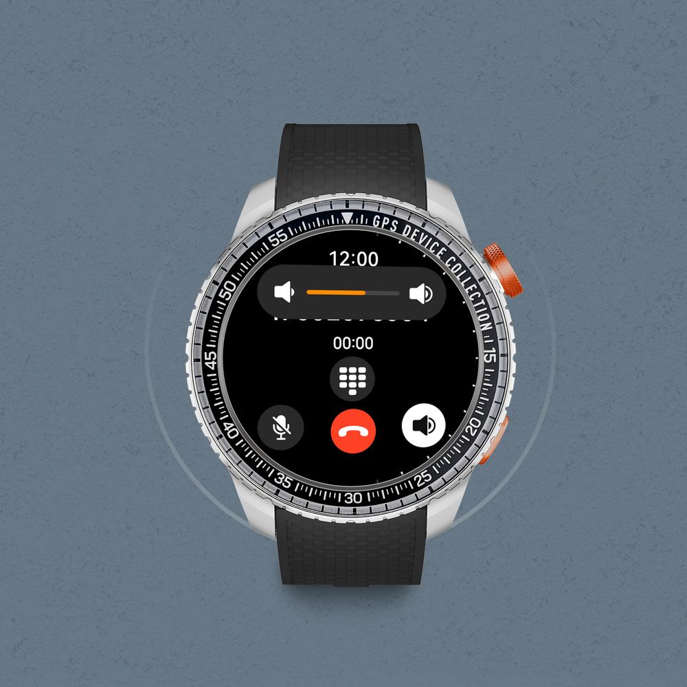 Chytré hodinky Garett Compass GPS – pohled na displej s fitness funkcemi a tmavým pozadím 