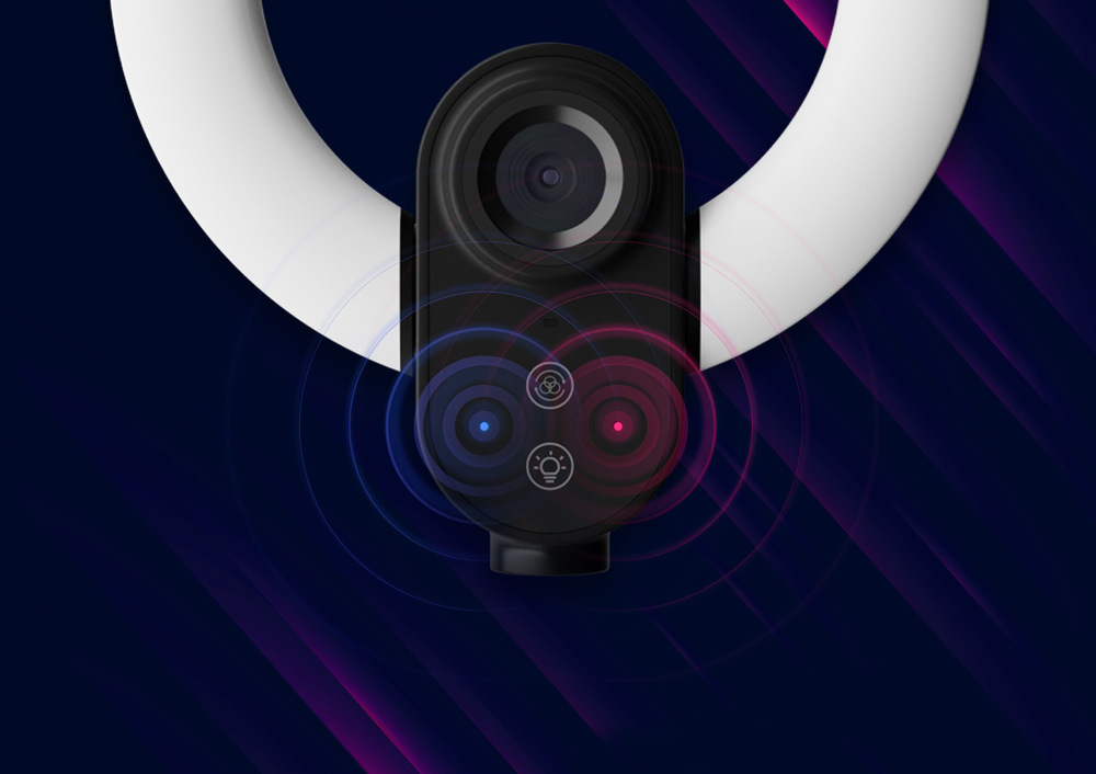 Webkamera Lorgar Circulus 910 pro Streaming černá Webkamera Lorgar Circulus 910 detail kamery RGB