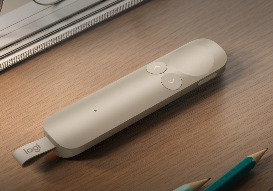 Prezentér Logitech SPOTLIGHT 2 fialový Elegantní design a kompaktní rozměry zajišťují, že je prezentér vždy připravený na pracovní schůzky i služební cesty