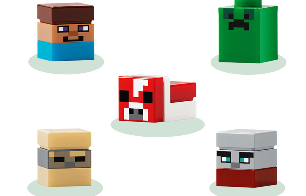 Stavebnice LEGO® Minecraft® 21589 Mini biomy Model z 797 kostek LEGO poslouží jako dekorace i kreativní herní prostor a potěší především teenagery a gamery.