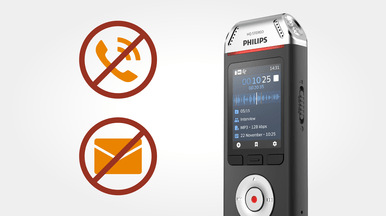 Diktafon Philips DVT2110 černý/stříbrný