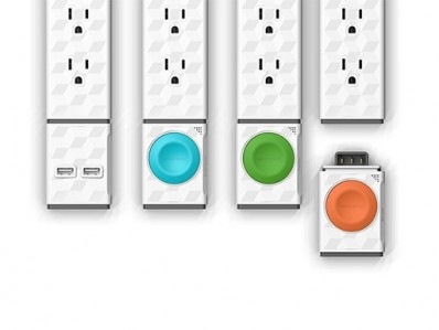 Kabel prodlužovací Powercube PowerStrip Modular Switch 1,5m bílý Kabel prodlužovací Powercube PowerStrip Modular Switch 1,5m bílý