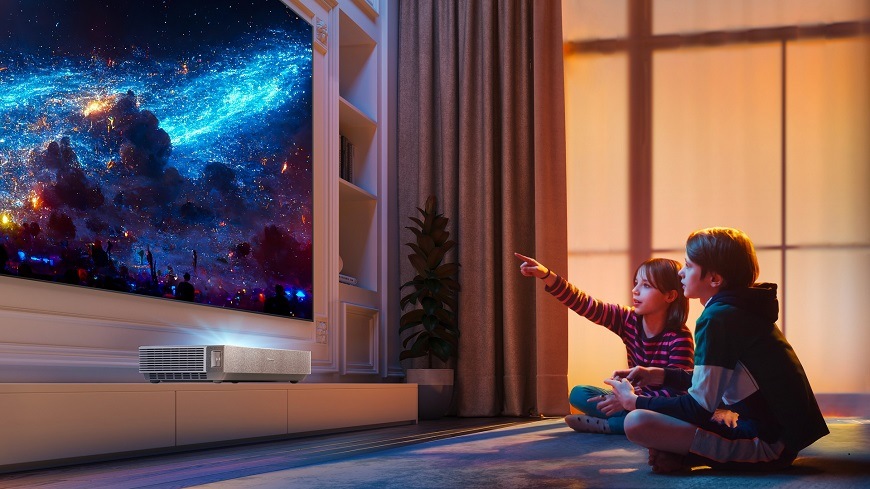 Laser TV Hisense 100L5HD Laser Smart TV Hisense 100L5H, černá, eliminuje modré světlo