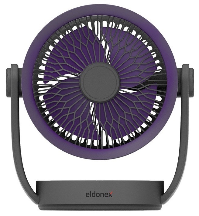 Ventilátor stolní Eldonex CoolWind ESF-1010-GY šedý/fialový