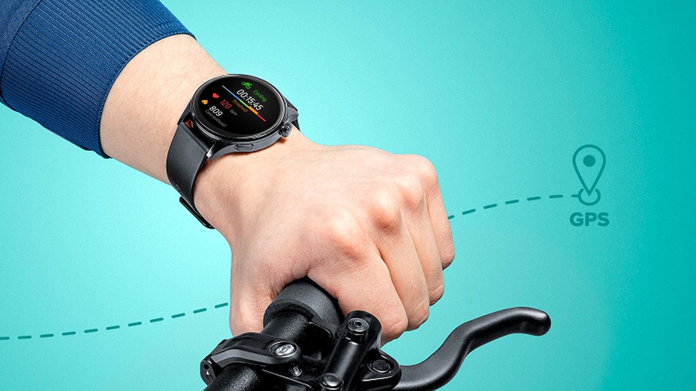 Chytré hodinky Niceboy Pixel 5 Pro černé Vestavěná GPS a 130 sportovních režimů sledují trasu výkon i aktivitu bez nutnosti nosit telefon