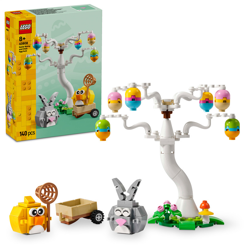 Stavebnice LEGO® 40808 Velikonoční zajíček, kuřátko a sběr vajíček