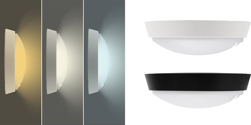 Stropní svítidlo Solight CCT, 18W, 1350lm, 22cm černé/bílé Solight CCT