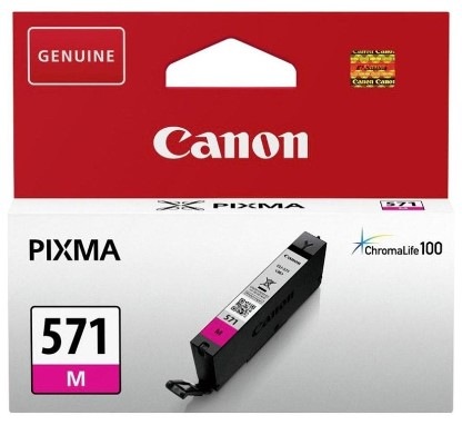 Inkoustová náplň Canon CLI-571M, 182 stran purpurová