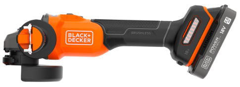 Úhlová bruska Black-Decker BCG6L8D1S-QW (s baterií)