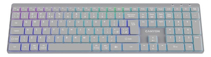 Canyon HKB-W11 je vyrobena z odolného ABS plastu, který vydrží i náročné používání. 
