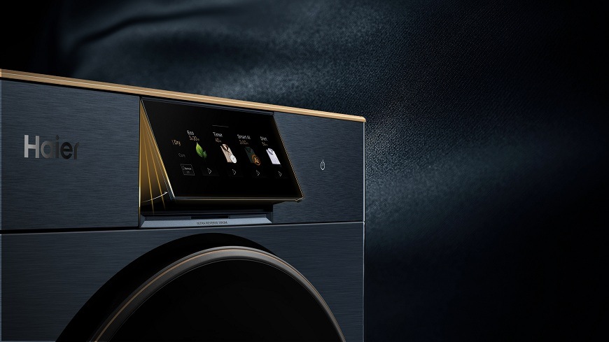 vyklápěcí dotykový displej Sušičky prádla Haier HD90-BQL8GNU1-S