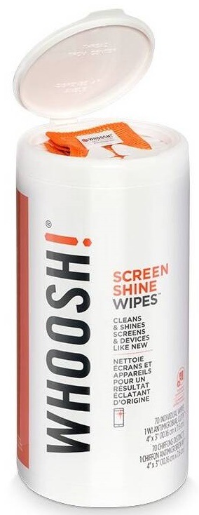 Čistící ubrousky WHOOSH Screen Shine – 70 ks