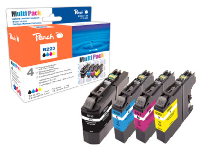 Inkoustová náplň Peach Brother LC223 MultiPac, 725, 760, 635, 660 stran, vícebarevná