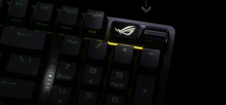 Klávesnice Asus ROG Strix Scope II 96 Wireless (ROG NX Snow), CZ/SK černá