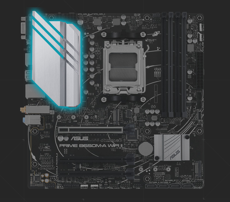 Základní deska Asus PRIME B650M-A WIFI II Základní deska Asus PRIME B650M-A WIFI II